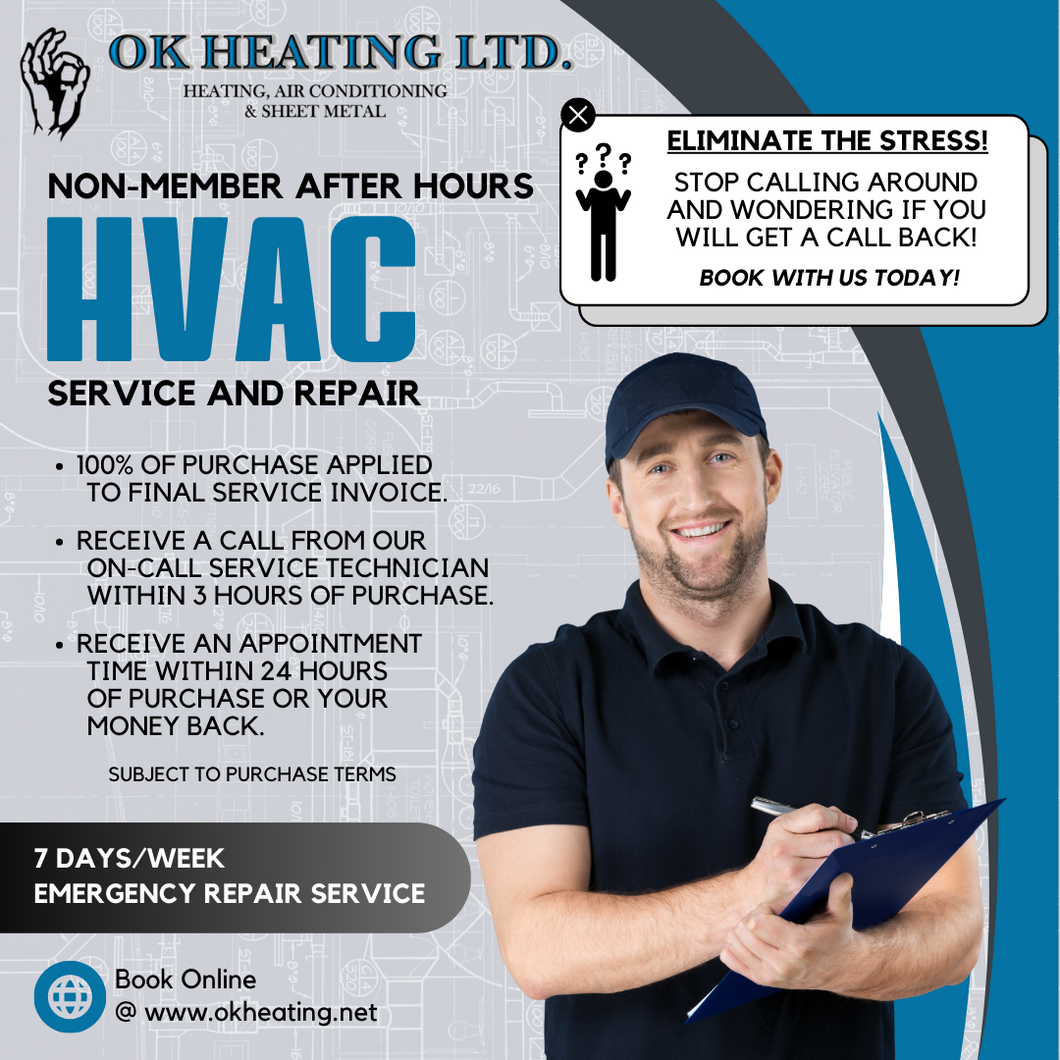 Non-Member After Hours HVAC Service Booking